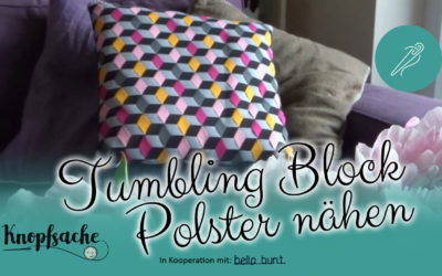 Tumbling Block Polster nähen
