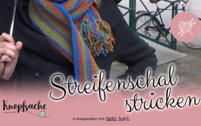 Streifenschal stricken